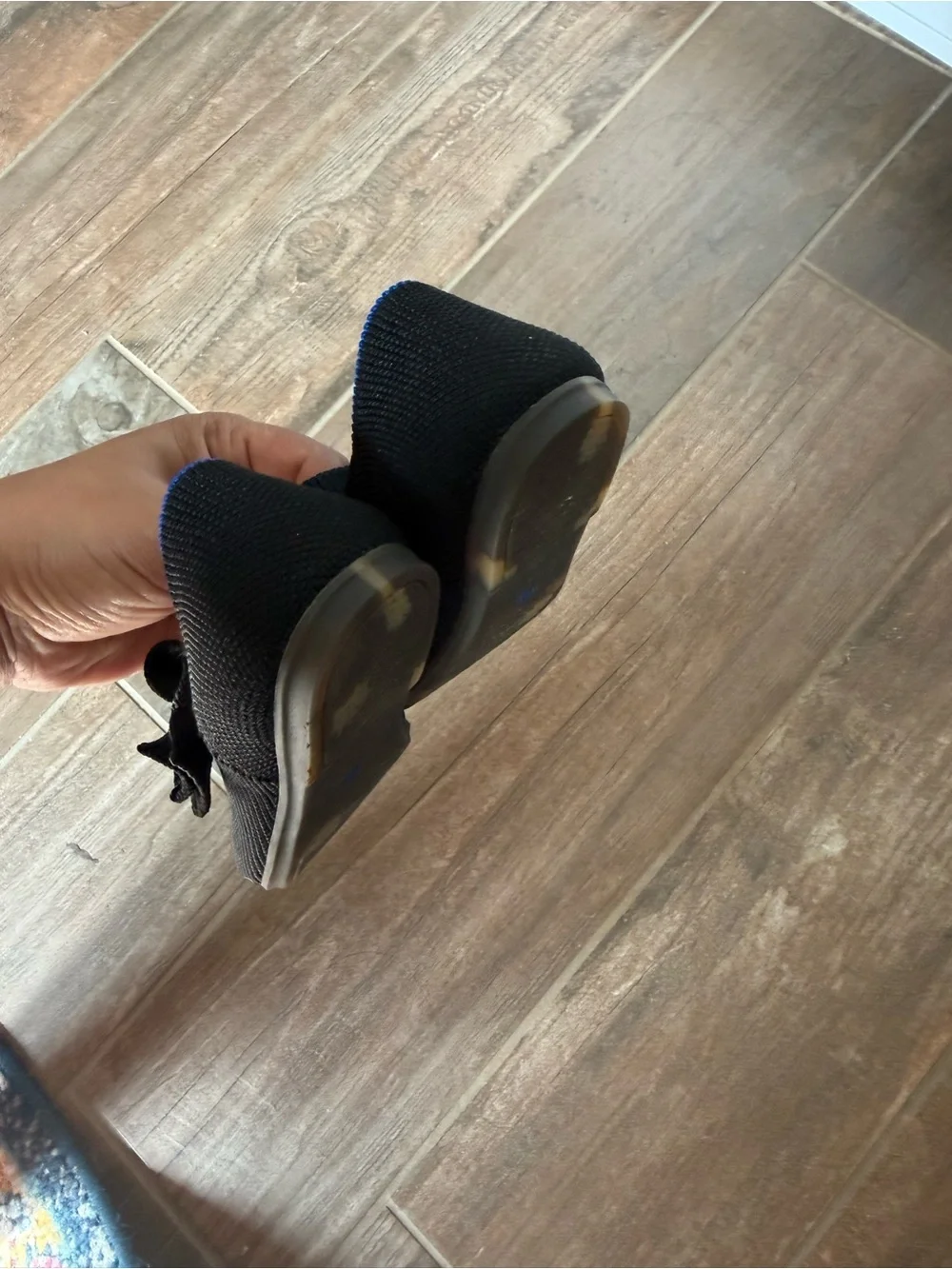 Rothy’s Black Mary Jane Shoes with Bow 10C